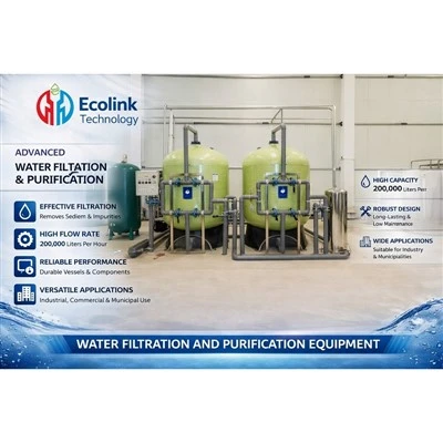 Equipamento de filtragem de água industrial